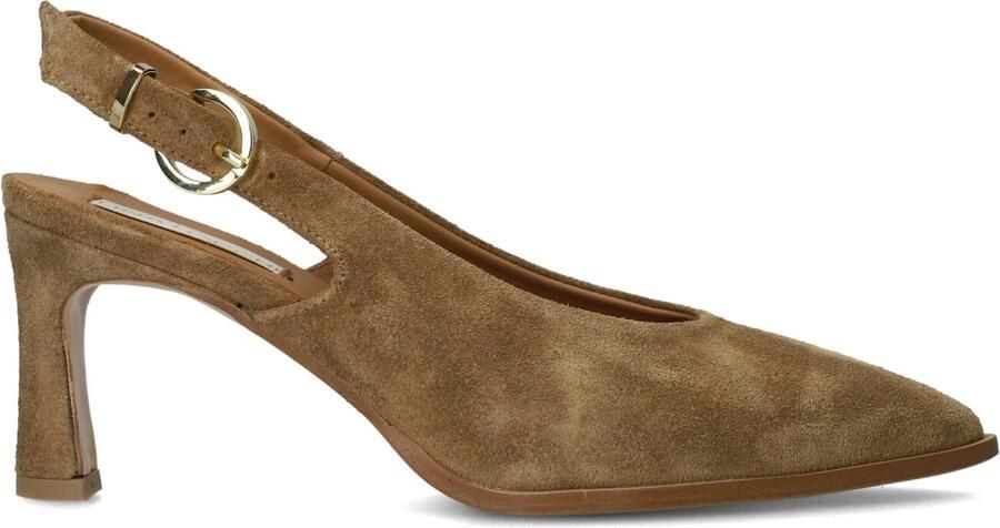 LINA LOCCHI Slingbacks Dames Az12 Maat: 40 Materiaal: Suède Kleur: Bruin