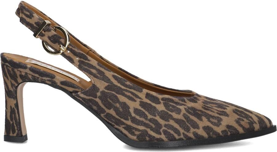LINA LOCCHI Slingbacks Dames Az12 Maat: 37 Materiaal: Suède Kleur: Bruin