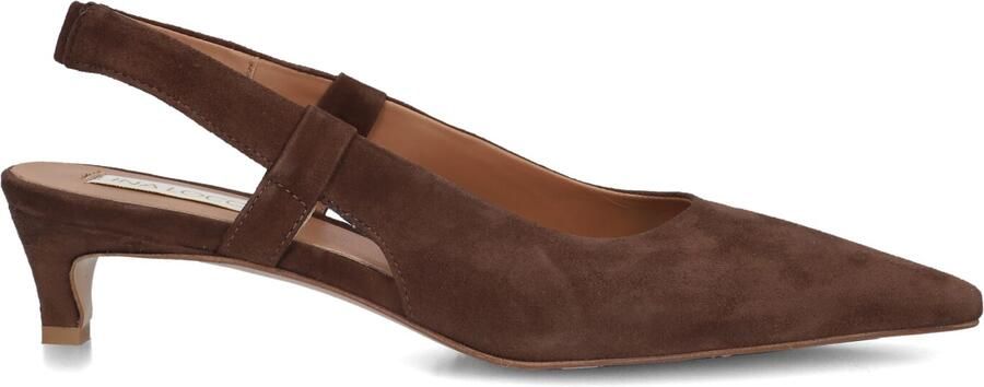 LINA LOCCHI Slingbacks Dames Az131 Maat: 43 Materiaal: Suède Kleur: Bruin