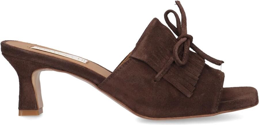 LINA LOCCHI Slingbacks Dames Az150 Maat: 42 Materiaal: Suède Kleur: Bruin