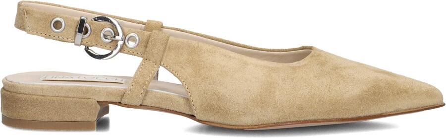LINA LOCCHI Slingbacks Dames Az62 Maat: 40 Materiaal: Suède Kleur: Camel