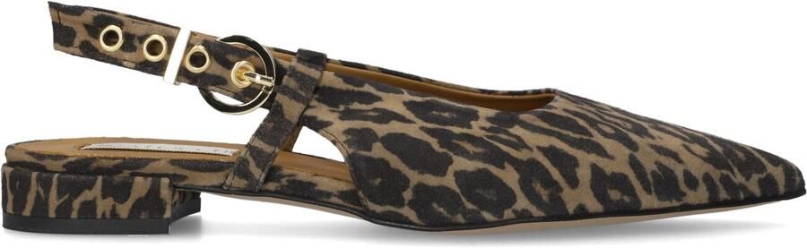 LINA LOCCHI Slingbacks Dames Az62 Maat: 42 Materiaal: Suède Kleur: Beige