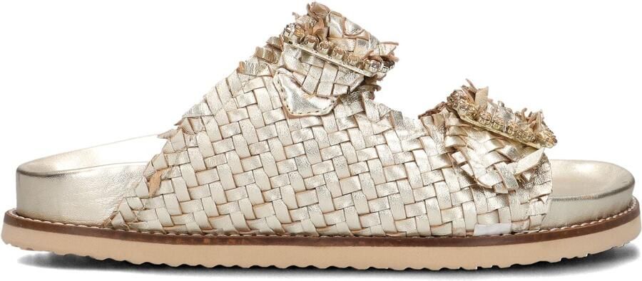 LINA LOCCHI Slippers Dames L1284 Maat: 36 Materiaal: Leer Kleur: Goud - Foto 2