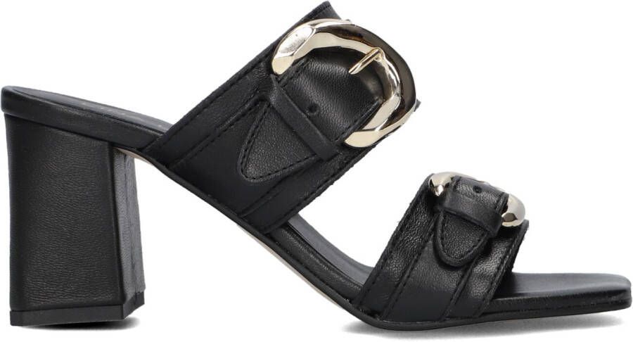 LINA LOCCHI Muiltjes Dames Led 2 Band Slipper Met Gespen Hh Maat: 36 Materiaal: Leer Kleur: Zwart