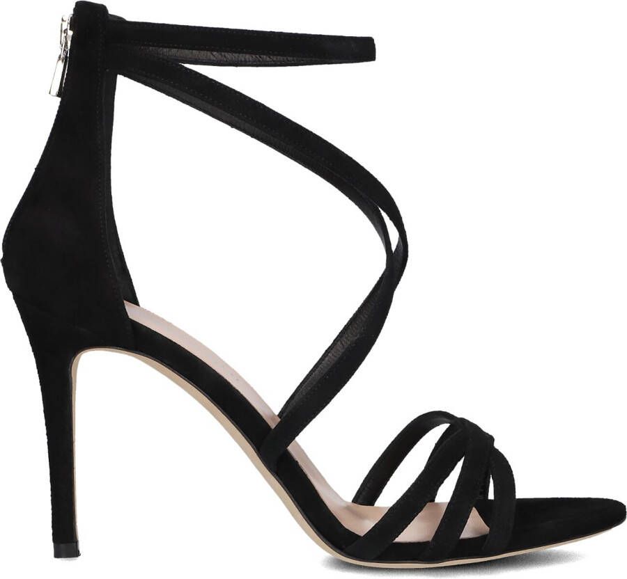 Lina Locchi Sandalen Dames Damesschoenen Suède Naaldhak hoogte 9 cm L1120 sue Zwart