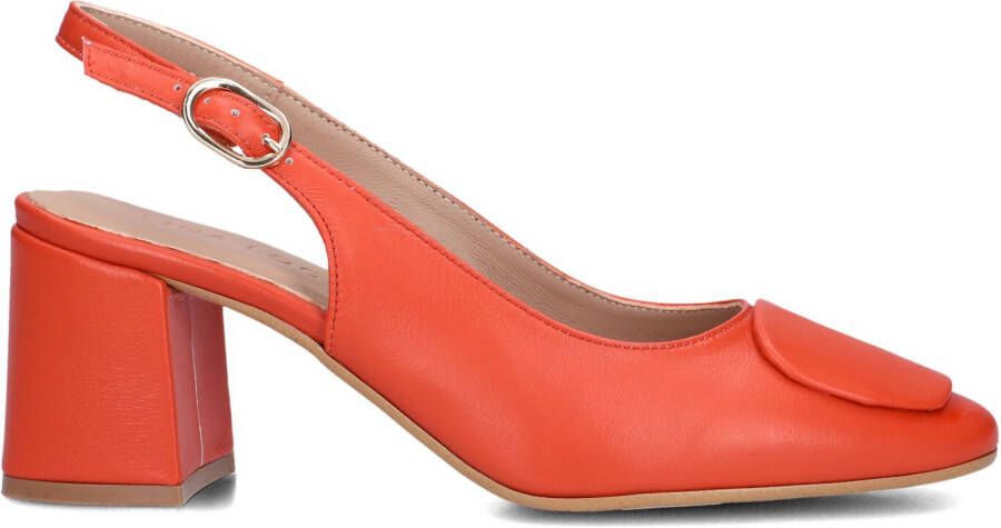 LINA LOCCHI Slingbacks Dames 010-150 Maat: 38 Materiaal: Leer Kleur: Rood