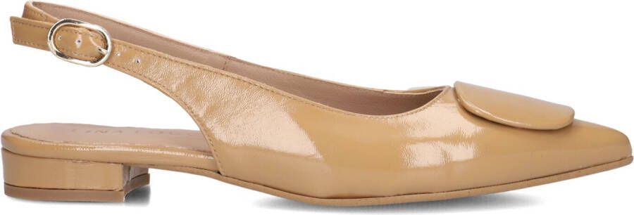 LINA LOCCHI Slingbacks Dames 010-60 Maat: 37 Materiaal: Lakleer Kleur: Beige