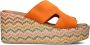 LINA LOCCHI Slippers Dames 3476 Maat: 37 Materiaal: Suède Kleur: Oranje - Thumbnail 2
