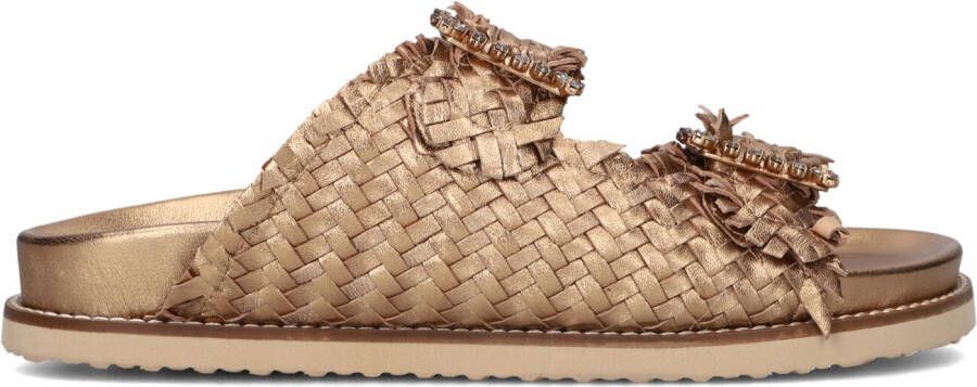 LINA LOCCHI Slippers Dames L1284 Maat: 37 Materiaal: Leer Kleur: Brons - Foto 2