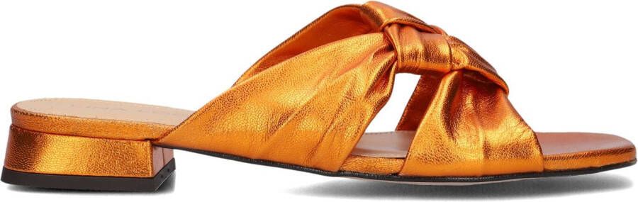 LINA LOCCHI Slippers Dames L1399 Maat: 39 Materiaal: Leer Kleur: Oranje