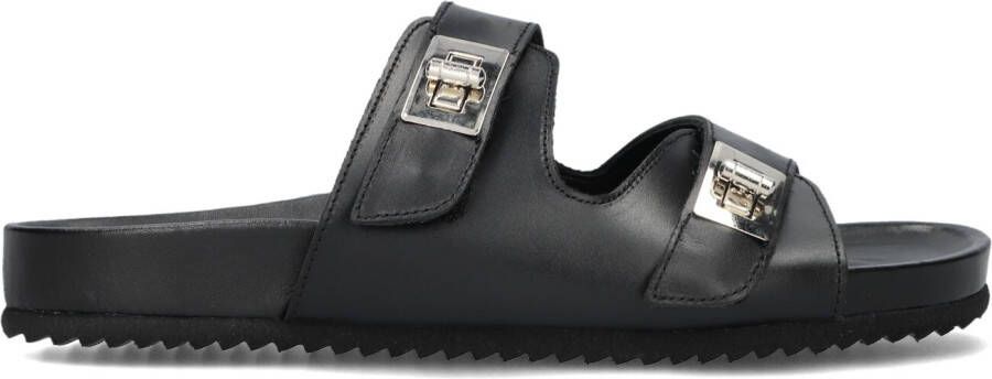 LINA LOCCHI Slippers Dames L1402 Maat: 41 Materiaal: Leer Kleur: Zwart