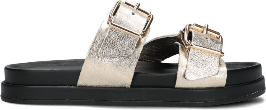 LINA LOCCHI Slippers Dames Led 2 Band Slipper Dz Maat: 37 Materiaal: Leer Kleur: Goud - Foto 4