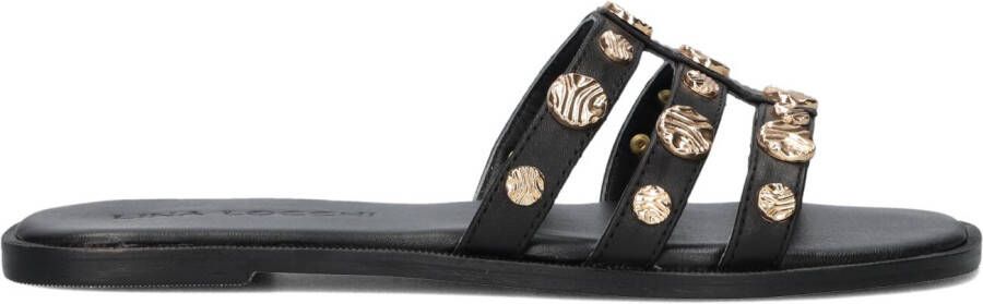 LINA LOCCHI Slippers Dames Led Slipper Met Studs Maat: 37 Materiaal: Leer Kleur: Zwart - Foto 2