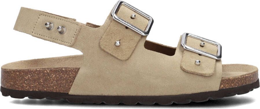 LINA LOCCHI Slippers Dames Sue Bio Sandaal 2 Gesp Maat: 41 Materiaal: Suède Kleur: Beige - Foto 4