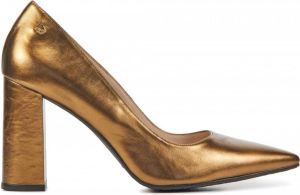 Lodi Pumps Stiletto Dames Damesschoenen Leer hoogte 9 cm Sebet Brons