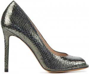 Lodi Pumps Stiletto Dames Damesschoenen Leer Slangenprint Blokhak hoogte 10 cm Wolis-te Lood