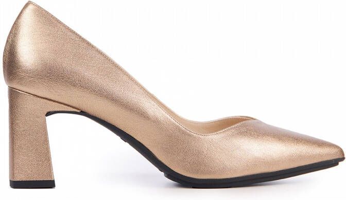 Lodi Pumps Stiletto Dames Damesschoenen Leer hoogte 7 cm Mili Rose goud