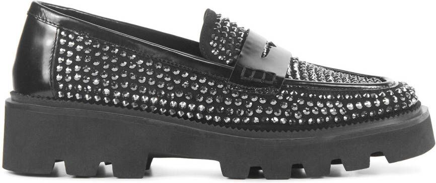 Lodi Instappers Dames Instapschoenen Damesschoenen Leer 4011 Zwart - Foto 2