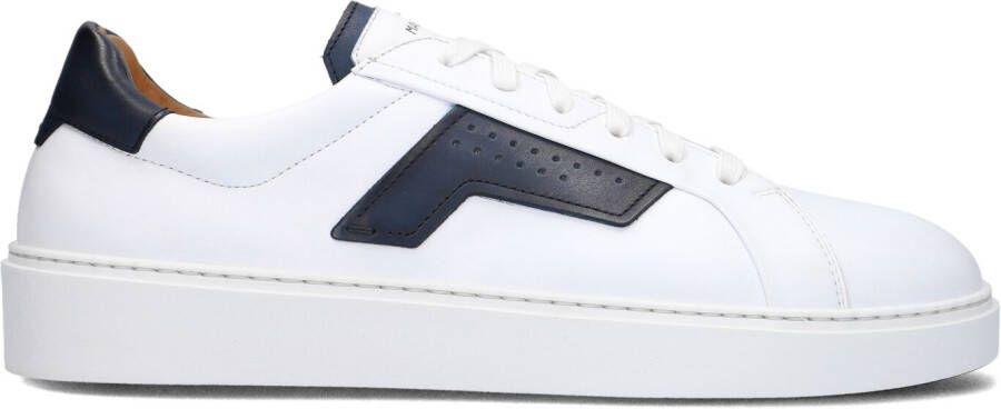 Magnanni Sneakers Heren Lage sneakers Herenschoenen Leer 25349 Wit blauw