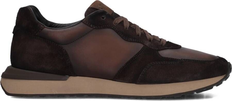 MAGNANNI Lage Sneakers Heren 26313 Maat: 42 5 Materiaal: Leer Kleur: Bruin