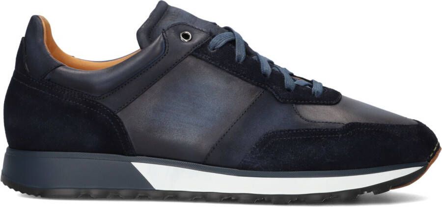 MAGNANNI Lage Sneakers Heren Combi Runner Maat: 40 5 Materiaal: Leer Kleur: Blauw