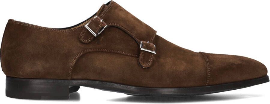 Magnanni Instappers Heren Gespschoenen Herenschoenen Suède 16016 Cognac combi - Foto 2