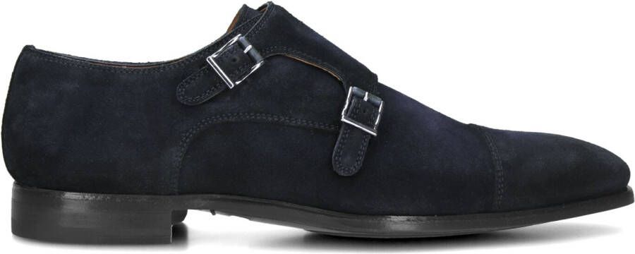 Magnanni Instappers Heren Gespschoenen Herenschoenen Suède 16016 Blauw combi - Foto 3