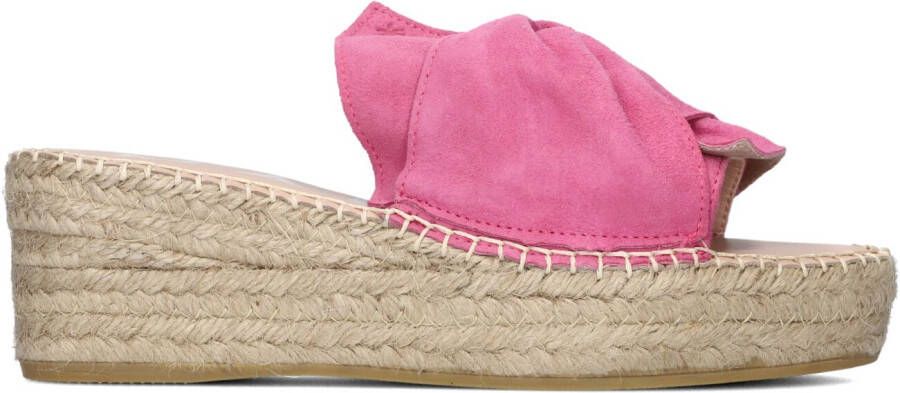 MANEBI Espadrilles Dames K10wk Maat: 41 Materiaal: Suède Kleur: Roze