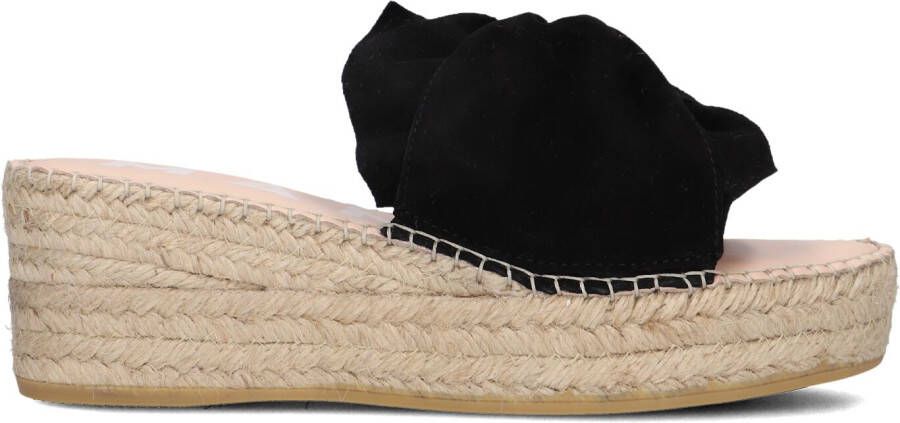 MANEBI Espadrilles Dames K10wk Maat: 41 Materiaal: Suède Kleur: Zwart