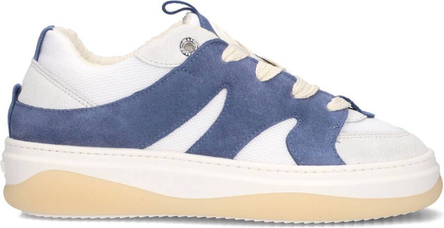 Mason Garments Lage Sneakers Dames Venice Tricolore Maat: 36 Materiaal: Canvas Kleur: Blauw