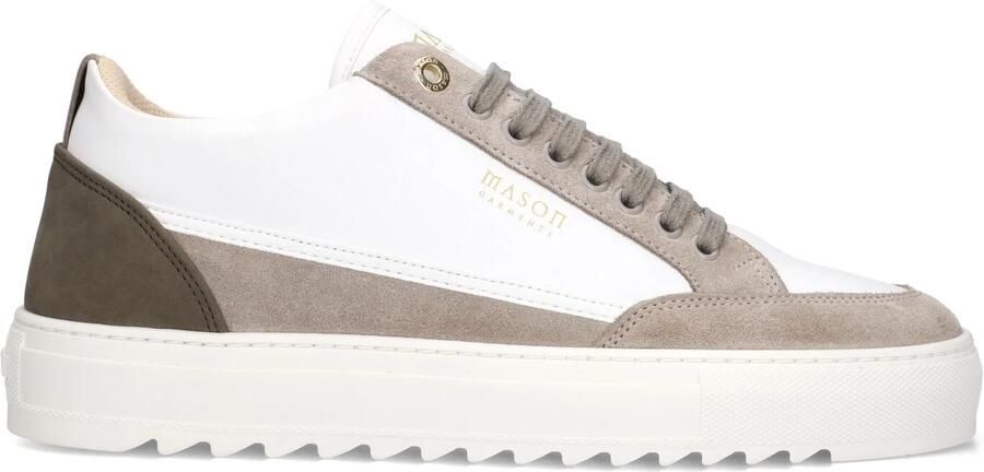 Mason Garments Lage Sneakers Heren Tia Ludico Maat: 46 Materiaal: Leer Kleur: Wit