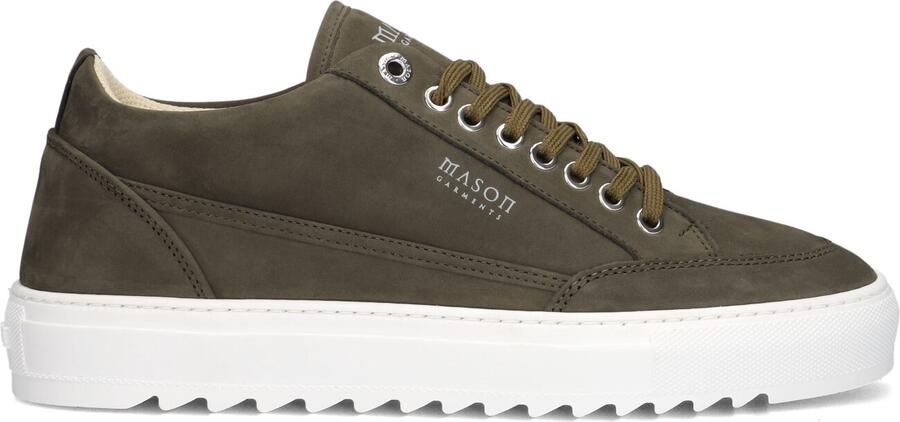 Mason Garments Lage Sneakers Heren Tia Nubuck Khaki