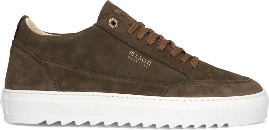 Mason Garments Lage Sneakers Heren Tia Suède Khaki - Foto 1