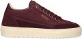 Mason Garments Lage Sneakers Heren Tia Leer Bordeaux - Rood