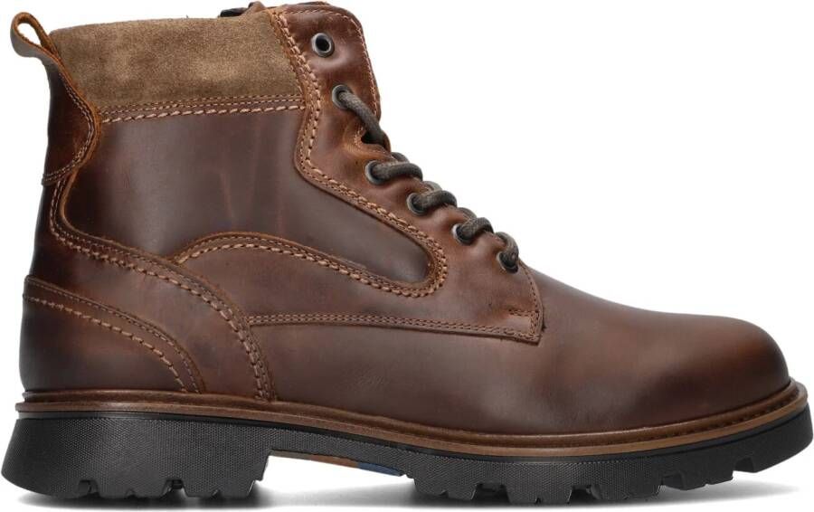 MAZZELTOV Veterboots Heren 550004 Maat: 41 Materiaal: Leer Kleur: Bruin