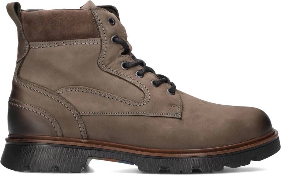 MAZZELTOV Veterboots Heren 550004 Maat: 46 Materiaal: Leer Kleur: Taupe