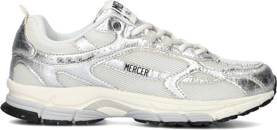 MERCER AMSTERDAM Lage Sneakers Dames Re-run Pineapple Maat: 36 Materiaal: Mesh Kleur: Zilver