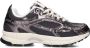 MERCER AMSTERDAM Lage Sneakers Dames The Re-run Cracked Maat: 37 Materiaal: Mesh Kleur: Grijs - Thumbnail 2