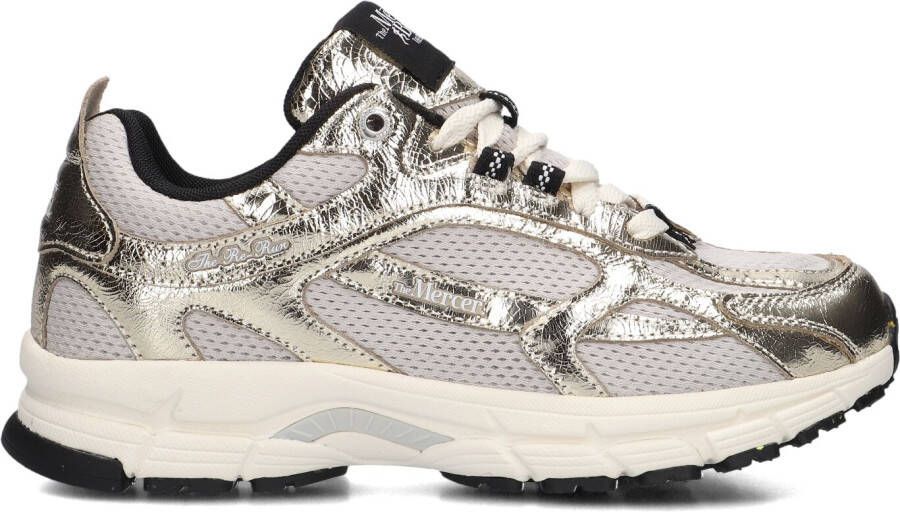MERCER AMSTERDAM Lage Sneakers Dames The Re-run Cracked Maat: 43 Materiaal: Mesh Kleur: Goudkleurig