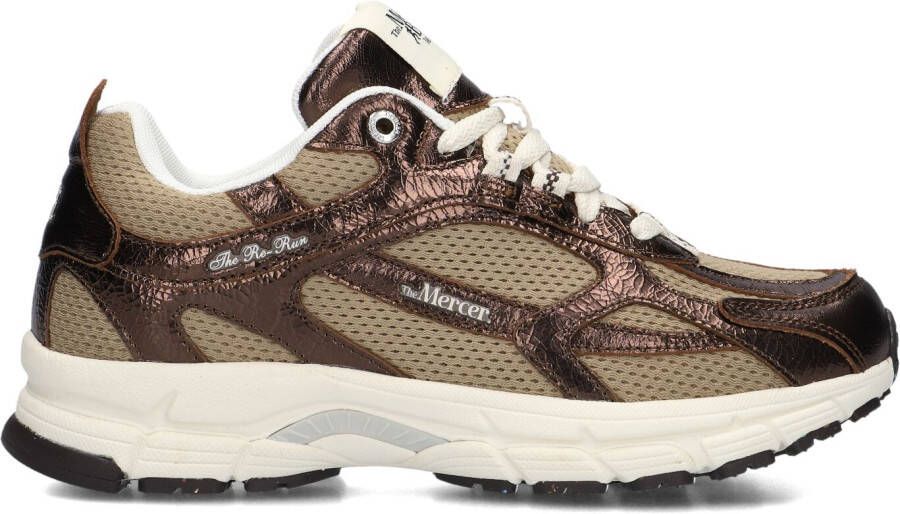 MERCER AMSTERDAM Lage Sneakers Dames The Re-run Cracked Maat: 43 Materiaal: Mesh Kleur: Bronskleurig