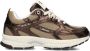 MERCER AMSTERDAM Lage Sneakers Dames The Re-run Cracked Maat: 41 Materiaal: Mesh Kleur: Bronskleurig - Thumbnail 1
