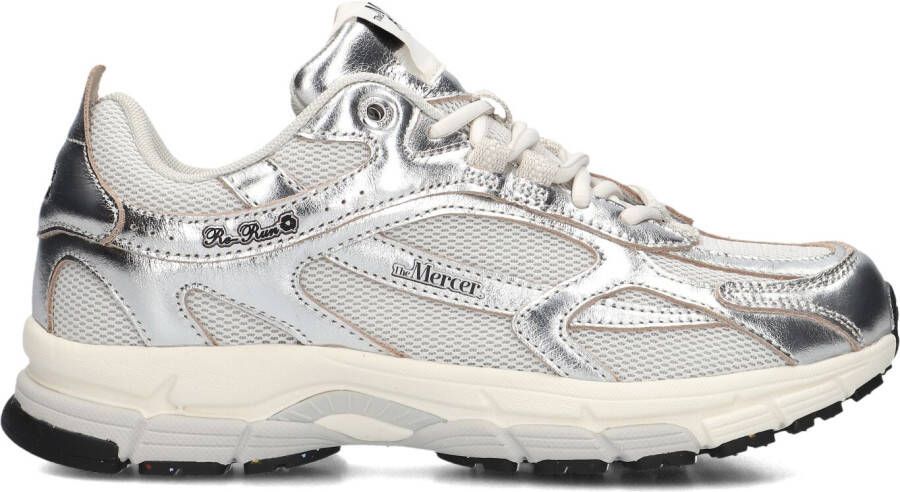 MERCER AMSTERDAM Lage Sneakers Dames The Re-run Pineapple 2.0 Maat: 38 Materiaal: Mesh Kleur: Zilver