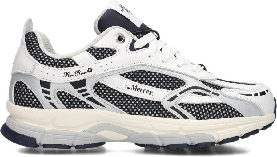 MERCER AMSTERDAM Lage Sneakers Dames The Re-run White Silver Maat: 41 Materiaal: Mesh Kleur: Wit