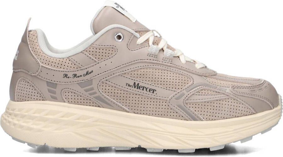 MERCER AMSTERDAM Lage Sneakers Heren The Re-run Max Perforated Maat: 43 Materiaal: Mesh Kleur: Taupe