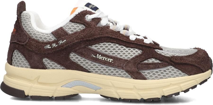 MERCER AMSTERDAM Lage Sneakers Dames The Re-run Americana Suède Bruin