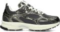 MERCER AMSTERDAM Lage Sneakers Dames The Re-run Cracked Leatherlook Groen - Groen