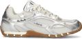 MERCER AMSTERDAM Lage Sneakers Dames The Re-run Drive Leatherlook Zilver - Zilver