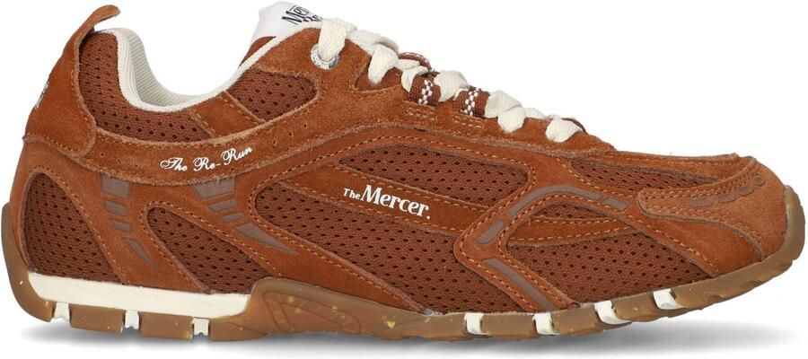 MERCER AMSTERDAM Lage Sneakers Dames The Re-run Drive Maat: 36 Materiaal: Suède Kleur: Bruin