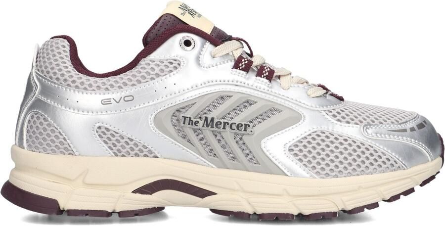 MERCER AMSTERDAM Lage Sneakers The Re-run Evo Leatherlook Zilver - Foto 6