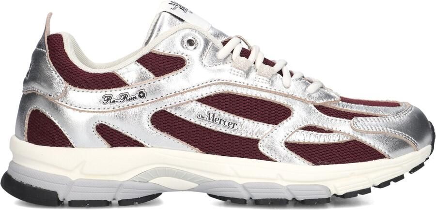MERCER AMSTERDAM Lage Sneakers Dames The Re-run Pine Leatherlook Zilver